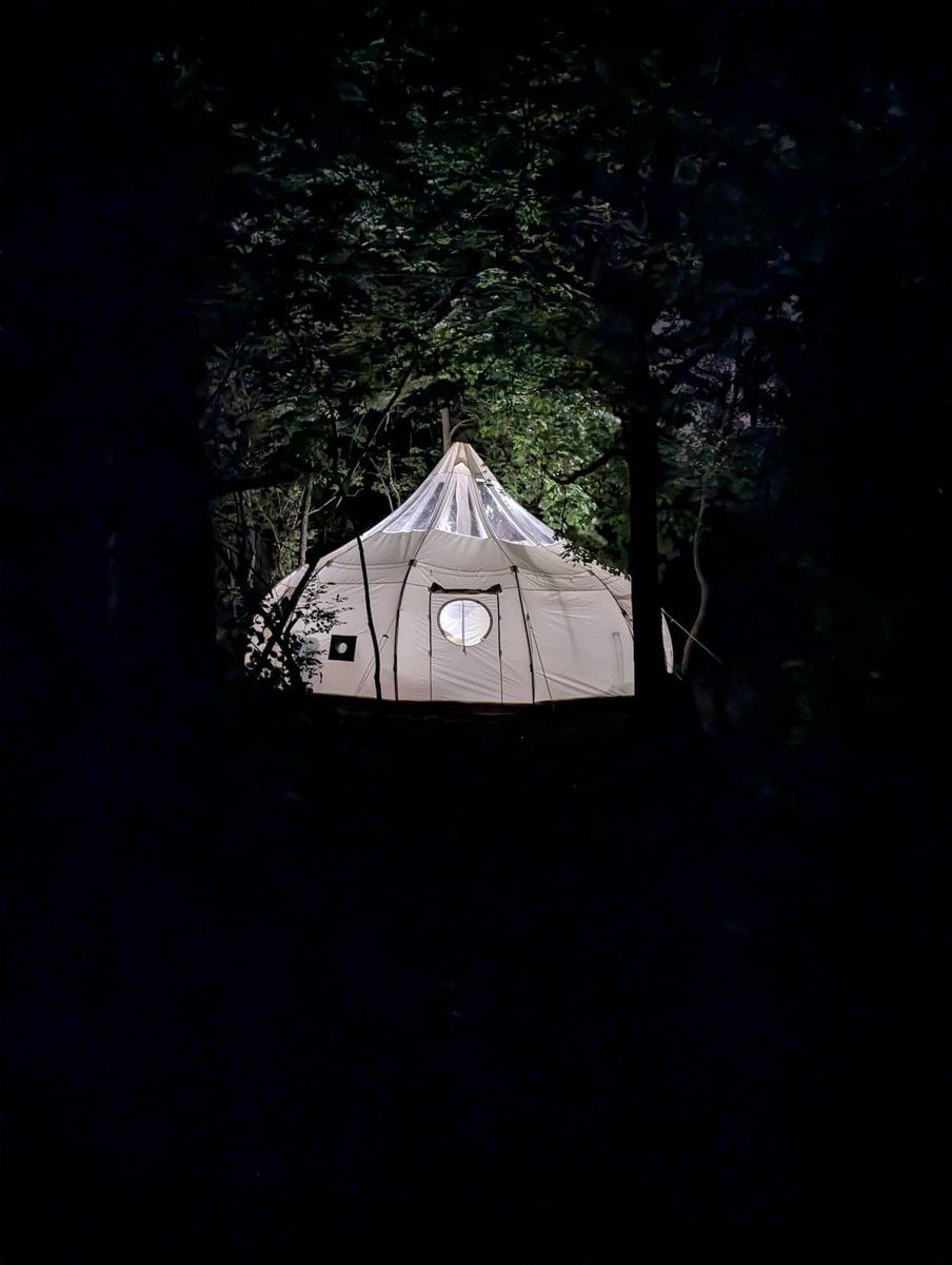Rabbit Run glamping yurt among the trees